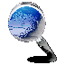 Glossy icon of a magnifying glass